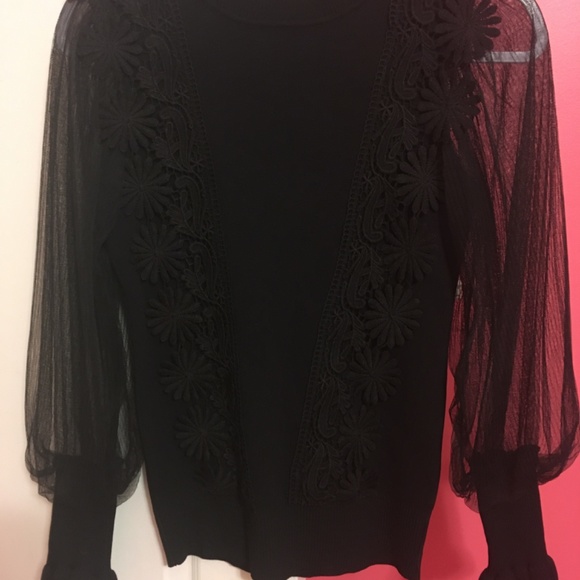 NWOT MC Lorene black sweater - Picture 4 of 6